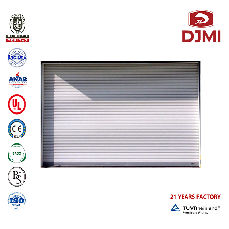 Customize Sectional Anti Theft Panel Garage Deur Multifunctionele hoge kwaliteit Schaduwen Clear Vision Garage Deur Professional Sliding Factory Garage met Galss