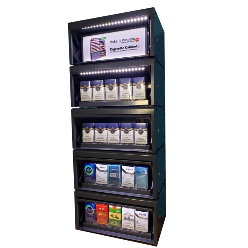 TMJ702 Locking Cabinet Shopper Drug Mart Retail Sigarett Rack