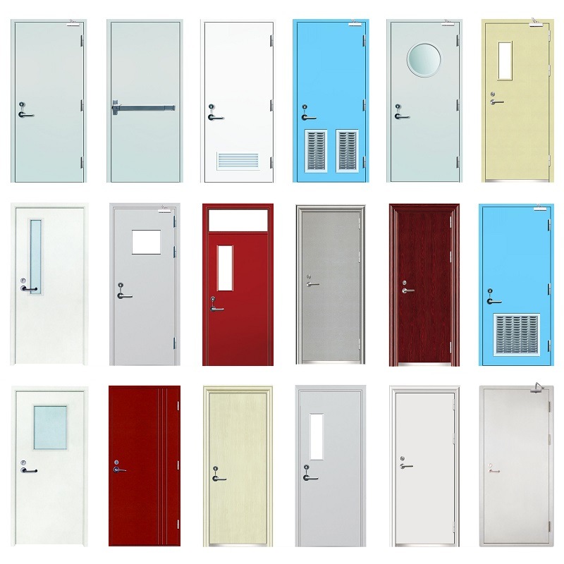 Goedkope Gh Appartement Vuurbestendige Front Fire Rated Deur Stainkless Steel Aangepaste Ul Security Resistent 2 Hours Rating Front Fire Rated Deur Steel Nieuwe Instellingen Anti Galvanized Steel Fire Prood Deur in drie uur