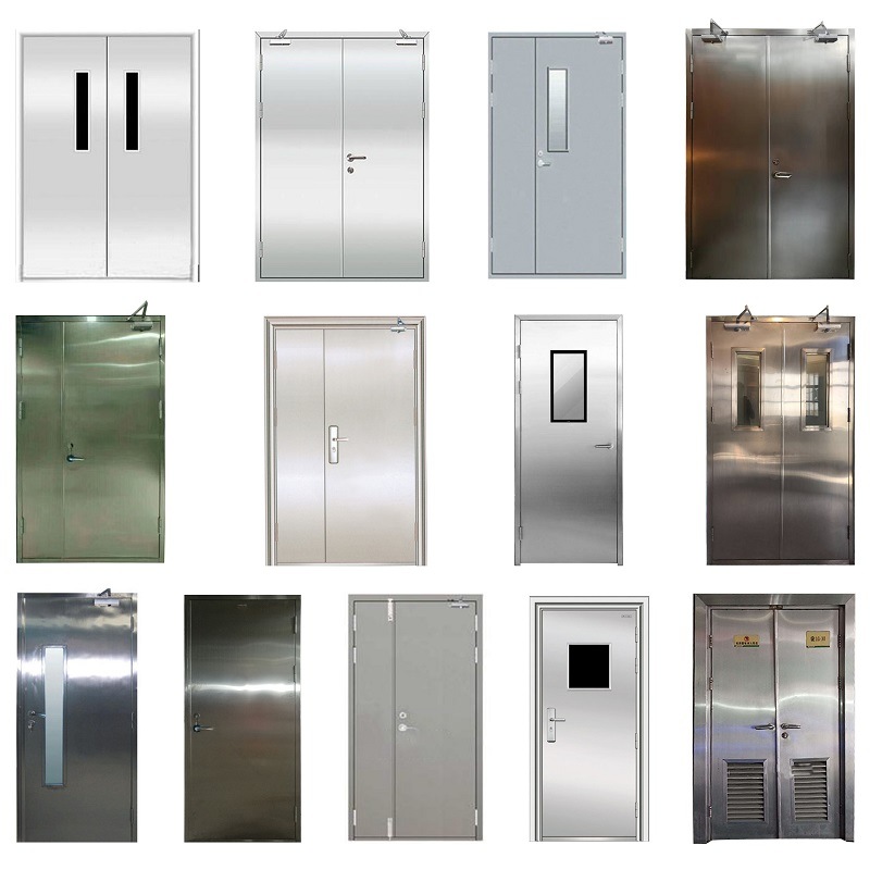 Steel Doors Multifunctioneel Met Mosquito Net Residential Fire Doors Made In China Competitive Price Security Steel Deur Voor Foreign Market Professional Decorative Fire Doors Made In China 0.7/1.2Mm Steel Sheet Security Deur