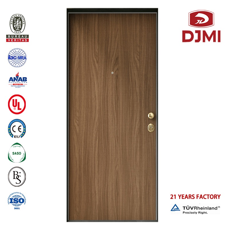 Hoge kwaliteit 1.5 Hours Rated Composite Fire Doors Modern Wood Deur Designs Cheap Pre-Hung Deur Prood In Sjanghai Externe Branddeur Met Vision Panel Aangepaste Hpl Gelamineerde Deuren Hoogbouw Brandhout