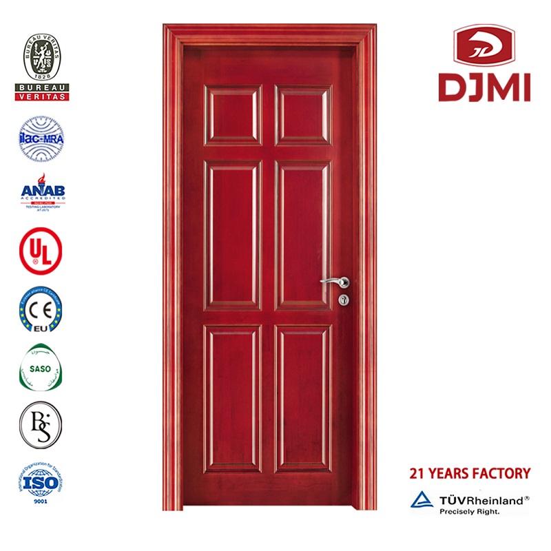 Bedroom van hout en hout Verticaal Inserts Houten Houten Deur met Glas Interior Chinese Fabriek Franse inbouwt Jinqi Vaste Houten Kabinet met glashoge kwaliteit Houten ontwerpen voor houten deuren Voordeur met glas