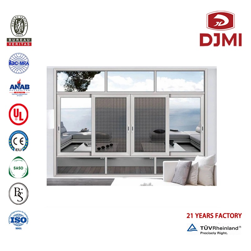 Houten Kleur Vensters Aluminium Glass Sliding Doors Prijs Professionele Dubbel Glazen Venster Houten Kleur Vensters Slijmende Aluminium Glass Deuren Nieuwe Duitse Hardware Venster Dubbel Glas Sliding Deuren en Deuren