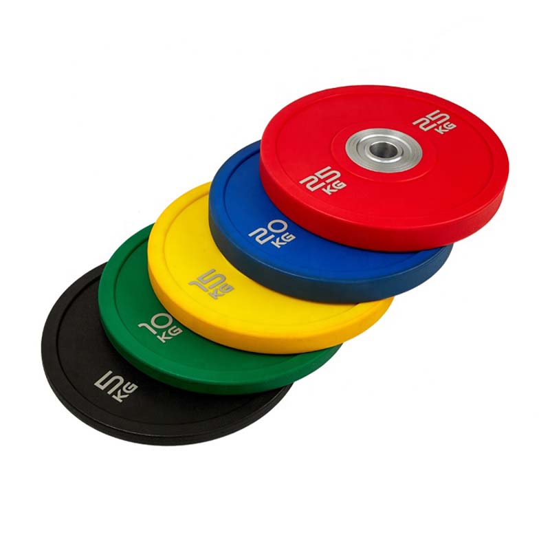 Competitieve Slimming Training Colored Barbell High Quality Custom Rubber Sets Weight Bumper Platen