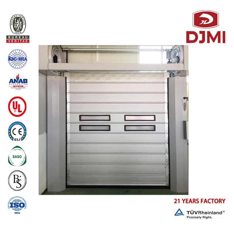 Multifunctionele White Color Standard Aluminum Surface Garage Deur Professional White Overhead Sectional Doors Leverancier Black Color Garage Deur Nieuw Design Overhead Sectional Factory Price Garage Deur