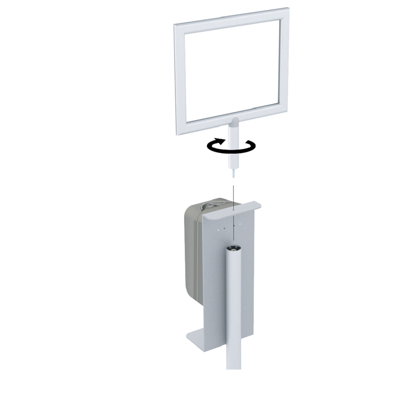 TMJ712 Aangepaste draagbare vloer Standing Hand Sanitizer Dister Dispose Stand frame instelbaar