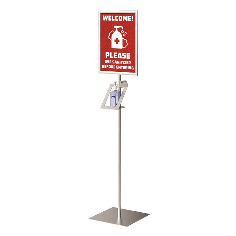 TMJ7113 Vloer Standing Hand Sanitizer Disenser Stand with Holder Portable Hand Sanitizing Stand Display