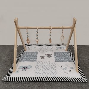 Playmat van vierkant hout