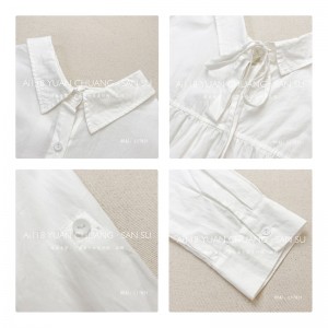 Losse-fitting design Minimalistische stijlvolle Casual Solid Color Striped Checked oversized custom 17831 Losse Shirt