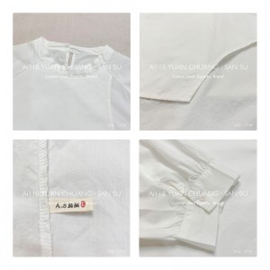 Losse-fitting design Minimalistische stijlvolle Casual Solid Color Striped Checked oversized custom 17738 Round Collar Shirt