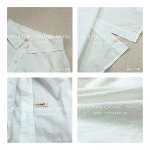 Losse-fitting design Minimalistische stijlvolle Casual Solid Color Striped Checked oversized custom 17689 Lose Shirt