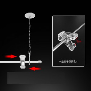 TMJ PP-537 Pop Poster Banner Sign Hanger Haak Strip Uitgebreide Clip Pole Banner Snap Rail Advertenties Vlag display