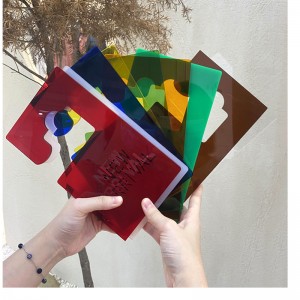 TMJ PP-539 Aangepaste acrylische display merk lichte luxe kledingwinkel decoratie prijs tag creatieve billboard display stand