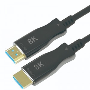 Hete verkoop 10M \\/ 33ft HDMI 8K AOC-extender met 8K @ 60Hz \\/ 4K @ 120Hz 48Gbps mannelijk naar mannelijk voor videoprojectie