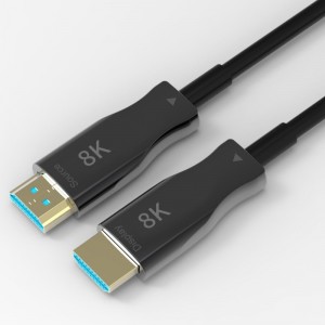 Hete verkoop 10M \\/ 33ft HDMI 8K AOC-extender met 8K @ 60Hz \\/ 4K @ 120Hz 48Gbps mannelijk naar mannelijk voor videoprojectie