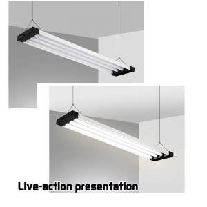 Kantoor Winkelcentrum Kantoor Kroonluchter Kroonluchter Kroonluchter Kroonluchter Eenvoudige stripvormige hoekplafondlamp High Power