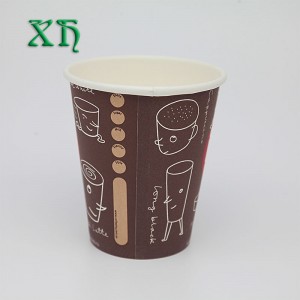 10oz bruine papieren koffiekopjes om een ​​papieren beker te maken