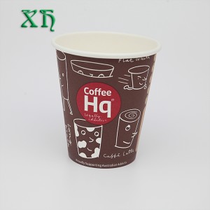 10oz bruine papieren koffiekopjes om een ​​papieren beker te maken