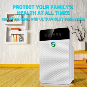 Intelligente ontsmettingsmiddel voor luchtzuivering