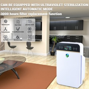 Luchtreiniger van gezonde anionen