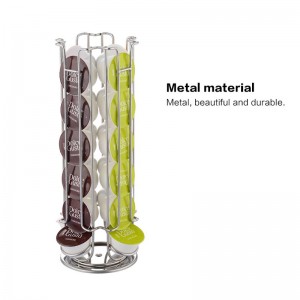 TMJ PP-581Aangepaste Eco-Friendly metal caffitaly koffiecapsules rek keukenaccessoires houder koffieshop display stand