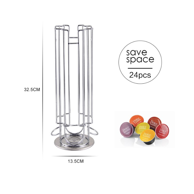 TMJ PP-581Aangepaste Eco-Friendly metal caffitaly koffiecapsules rek keukenaccessoires houder koffieshop display stand