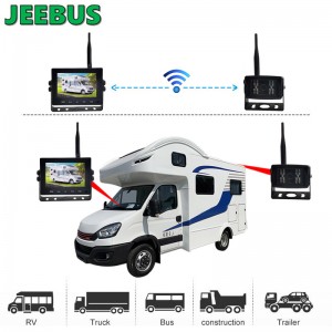 Auto Reverse Backup Draadloze Wifi-camera met 5-inch Monitorparkeersysteem voor RV-voertuig
