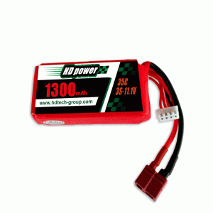 HD POWER 1300 mAh 35C 3S 11,1 V lipo-batterij
