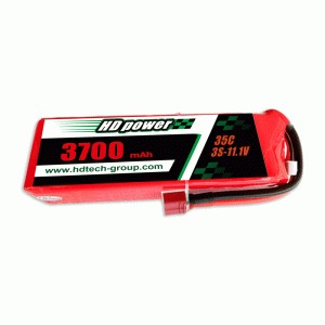 HD POWER 3700 mAh 35C 3S 11,1 V lipo-batterij