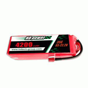 HD POWER 4200 mAh 35C 6S 22,2 V lipo-batterij