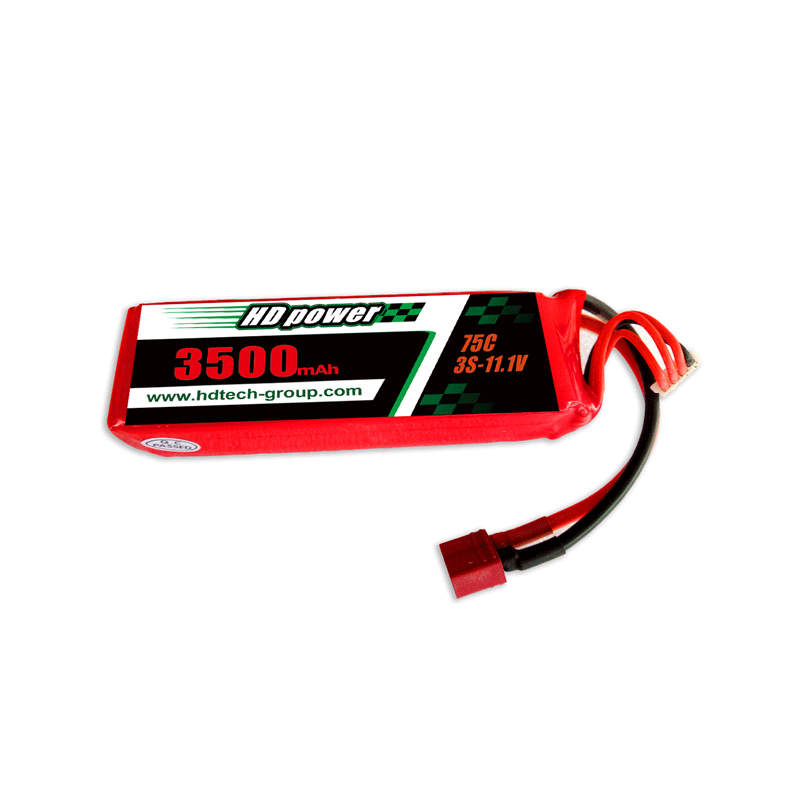 HD POWER 3500mAh 75C 3S 11.1V lipo batterij