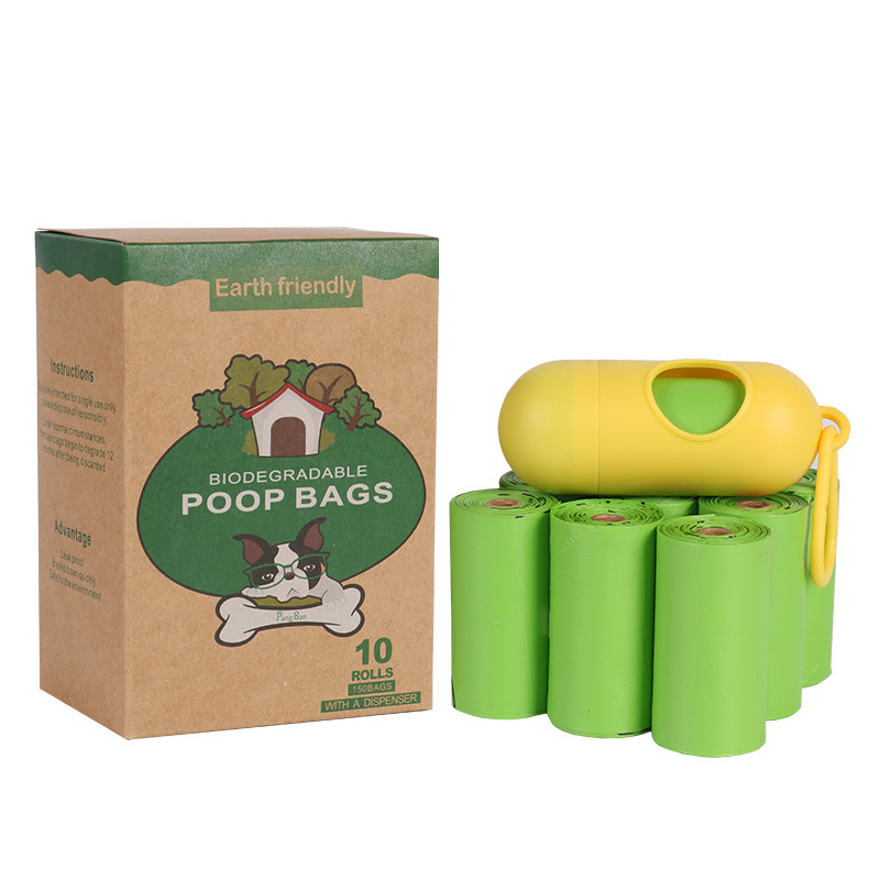 Hele Sale Compositable Disposable Pet Poop Bags Eco Friendly Dog Poop Bags Cornzetmeel Bioafbreekbare Bags