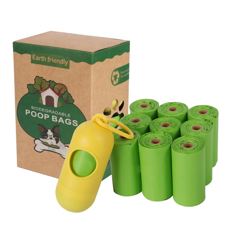 Composteable Disposable Pet Poop Bags Eco Friendly Dog Poop Bags Cornzetmeel Bioafbreekbare zakken