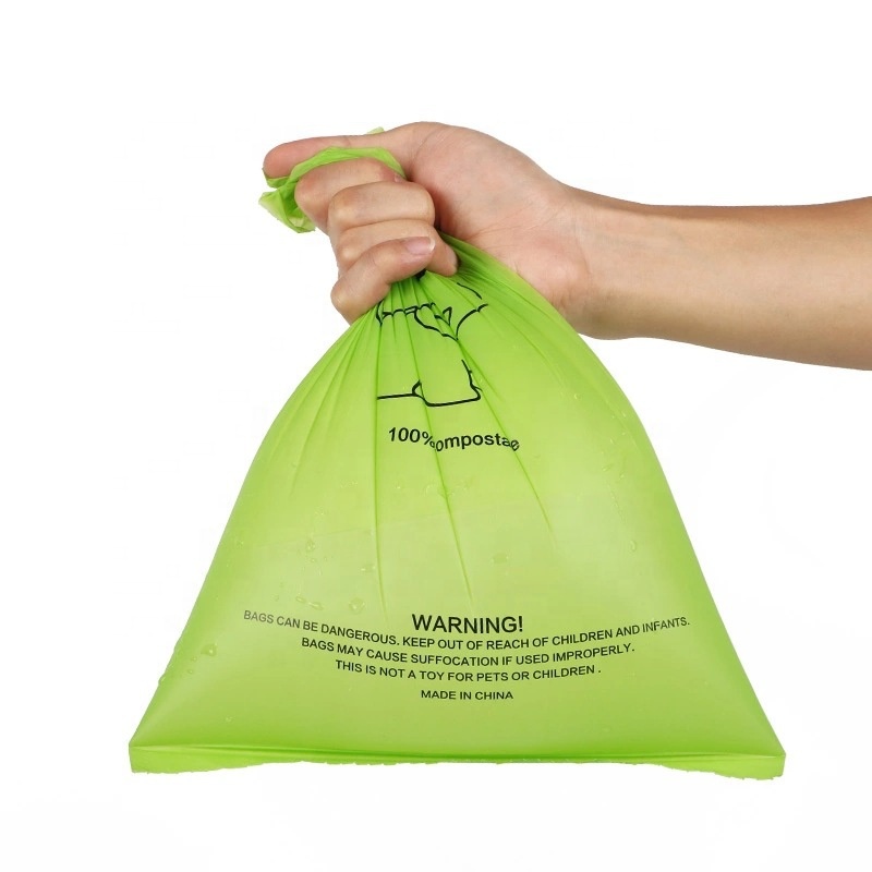 Composteable Disposable Pet Poop Bags Eco Friendly Dog Poop Bags Cornzetmeel Bioafbreekbare zakken