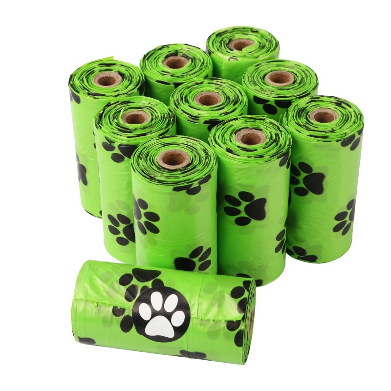 Biologisch afbreekbare Poo Dog Bag Pet Cat Waste Poep Clean Pick Up Garbage Bags Environmental package