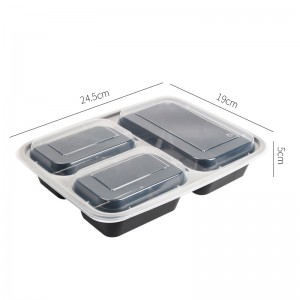 Wegwerp Ronde PP Plastic Voedsel Levering Container Container Plastic Opslag Verpakking Lunchbox Met Cover