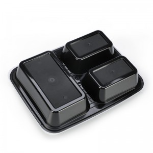 Wegwerp Ronde PP Plastic Voedsel Levering Container Container Plastic Opslag Verpakking Lunchbox Met Cover