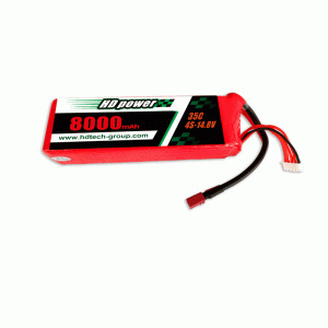 HD POWER 8000 mAh 4S 35C 14,8 V voor UAV