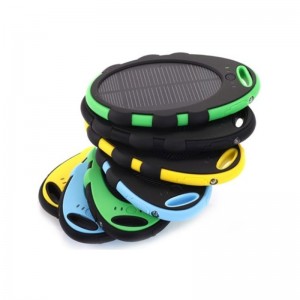 Portable Solar Power Bank 4000mAh Mobiele zonne-energie oplader Dubbele USB-poorten