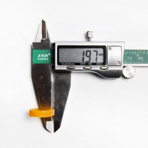 Fabrikant aangepaste 08 * 2 gele transparante datakabel omsnoeringsring anti-veroudering hittebestendig en niet-breekbare rubberen band