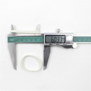 Aanpasbare diameter 38 mm witte verbrede rubberen band met hoge elasticiteit en verouderingsbestendigheid voor kantoorcultuur en onderwijs, directe verkoop in fabrieken