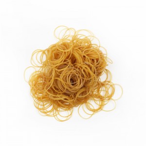 Fabriek aangepaste effen kleur geel hoog elastische kantoor culturele en educatieve praktische rubberen band