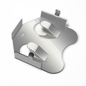 Metalen CR2032 bronzennikkelplaat batterijcontact 2032 batterijhoudernaar printplaat