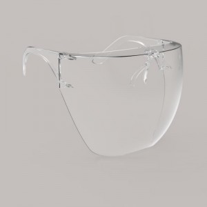 Anti-spray veiligheidsuitrusting Plastic Blocc gelaatsscherm met frame