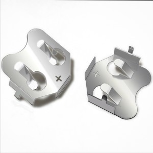 Metalen CR2032 bronzennikkelplaat batterijcontact 2032 batterijhoudernaar printplaat