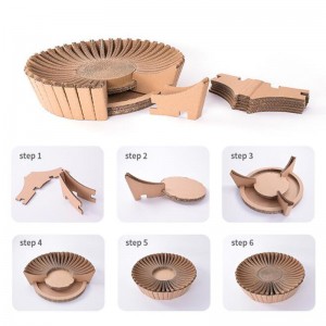 Sunflower Paper Cat Scratch Nest