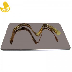 Roestvrijstalen spiegelpaneelnr. 1