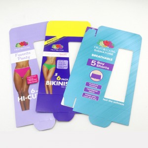 Kleding ondergoed ondergoed Display-vak, raamkaartdoos.