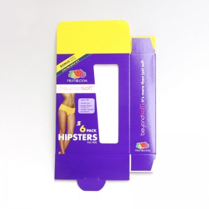 Kleding ondergoed ondergoed Display-vak, raamkaartdoos.