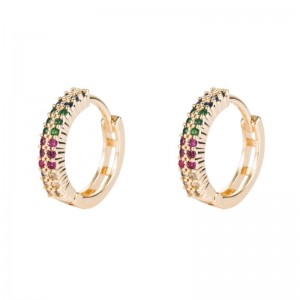 Zuid-Korea Dongdaemun koperen sieraden oorbellen zirkoon oorbellen Europese en Amerikaanse mode-accessoires grensoverschrijdende bronnen van vergulde oorbellen groothandel